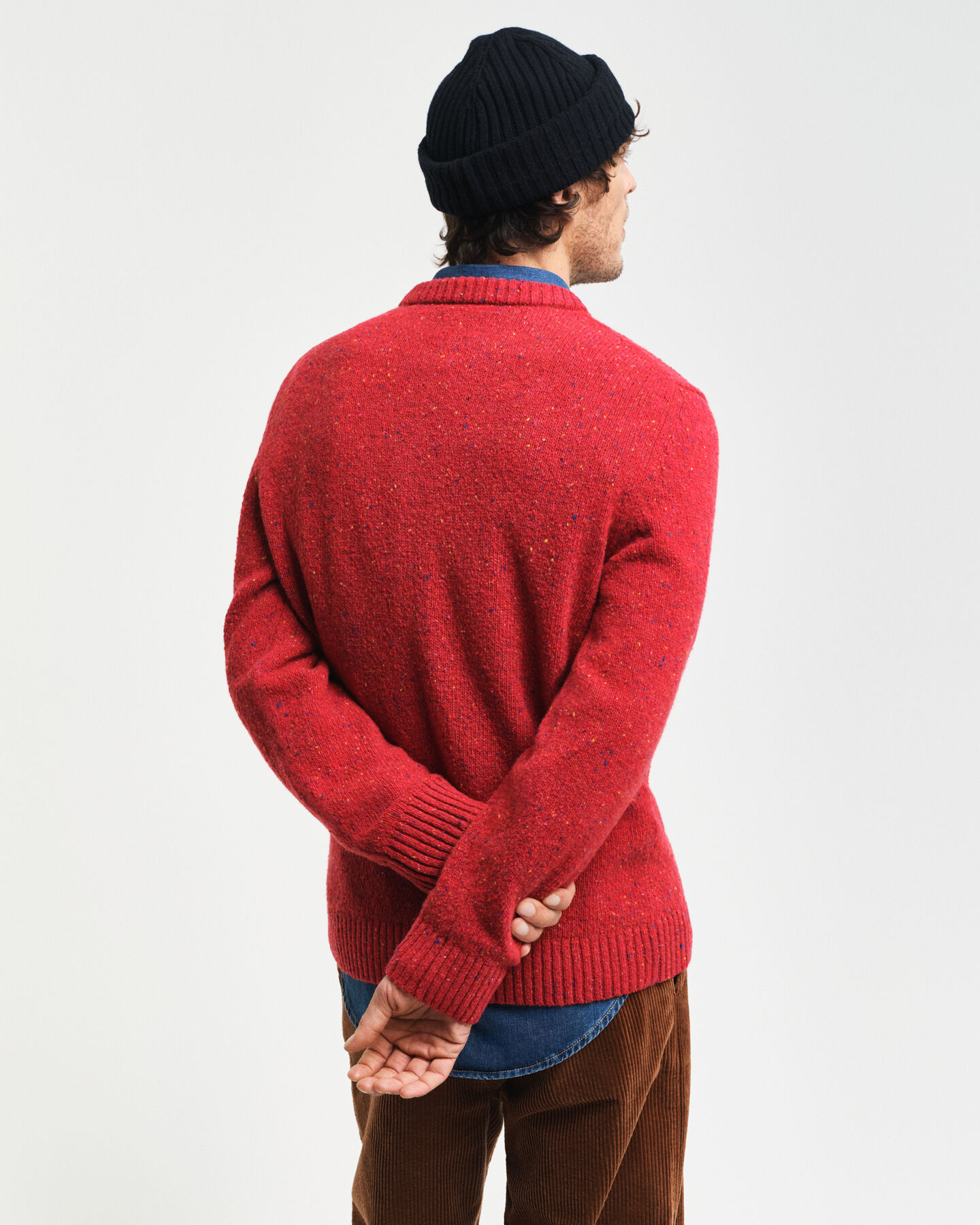 Wool Nepps Crew Neck Sweater