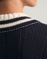 Intarsia V-Neck Sweater