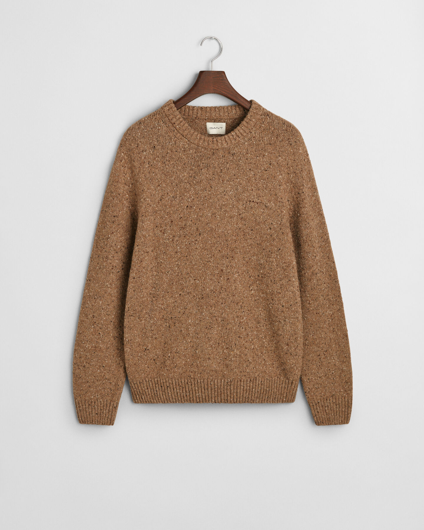 Wool Nepps Crew Neck Sweater
