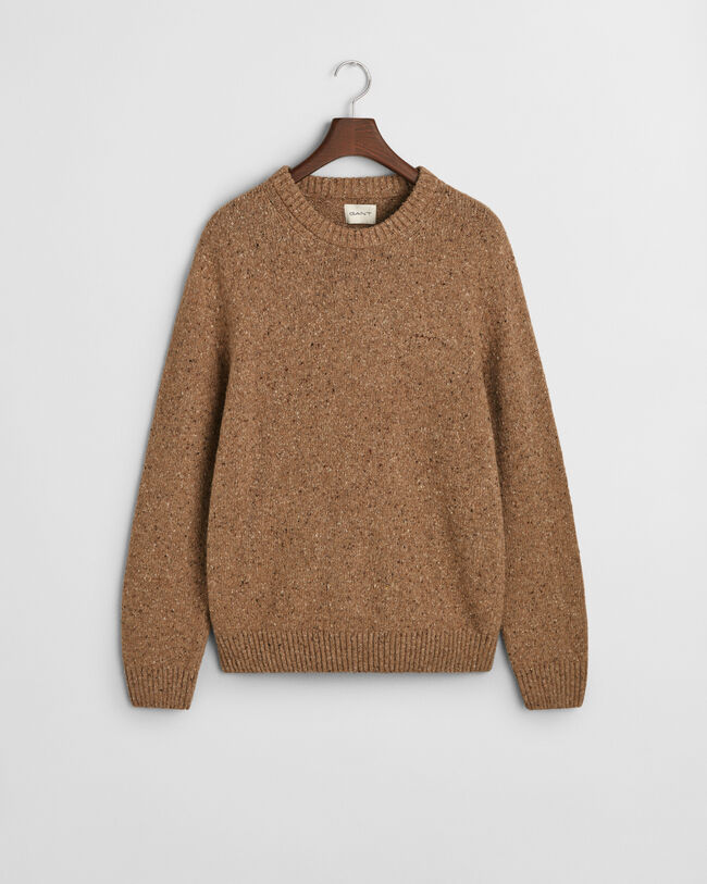 Wool Nepps Crew Neck Sweater