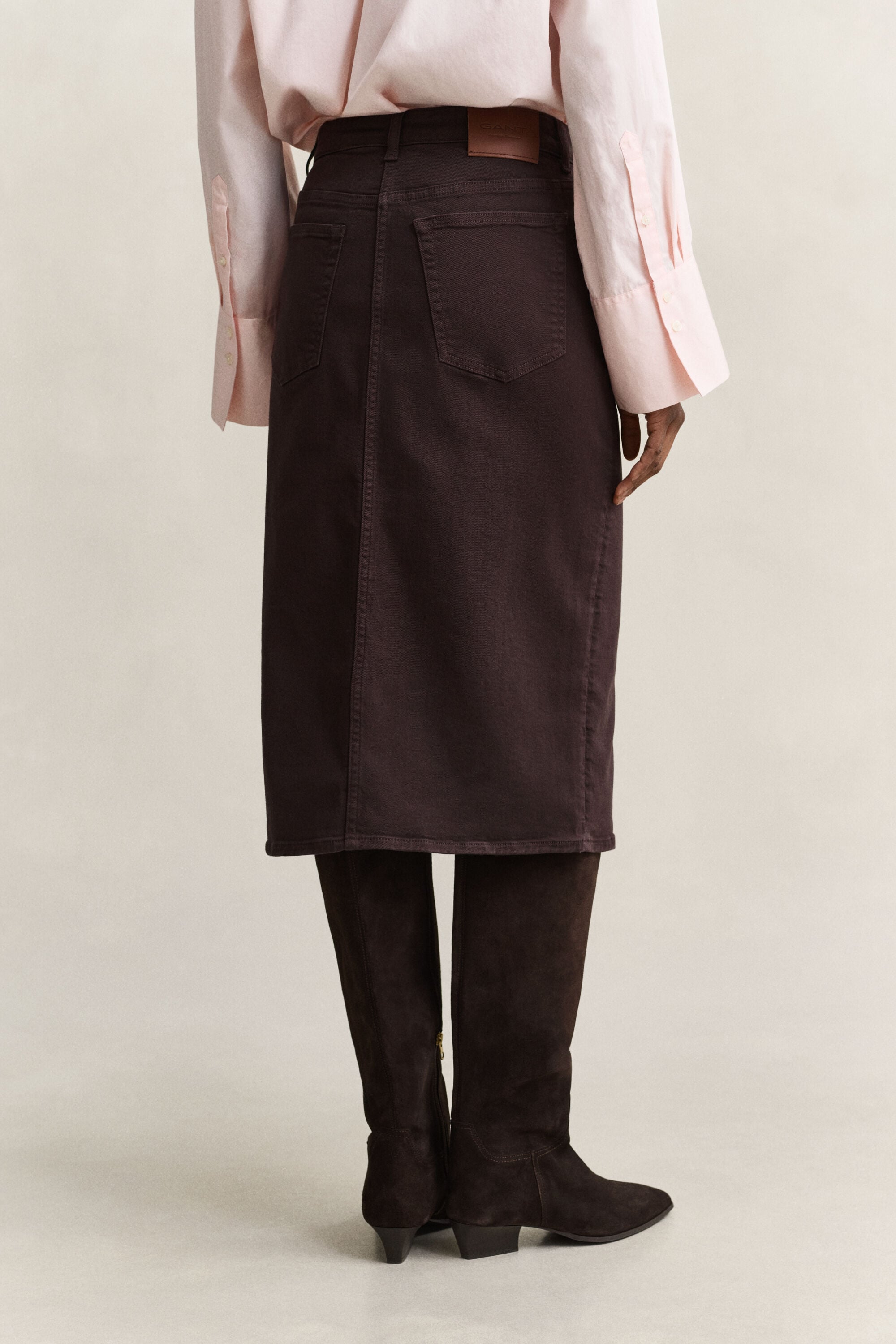 Twill Colored Pencil Skirt