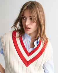 Contrast V-Neck Vest