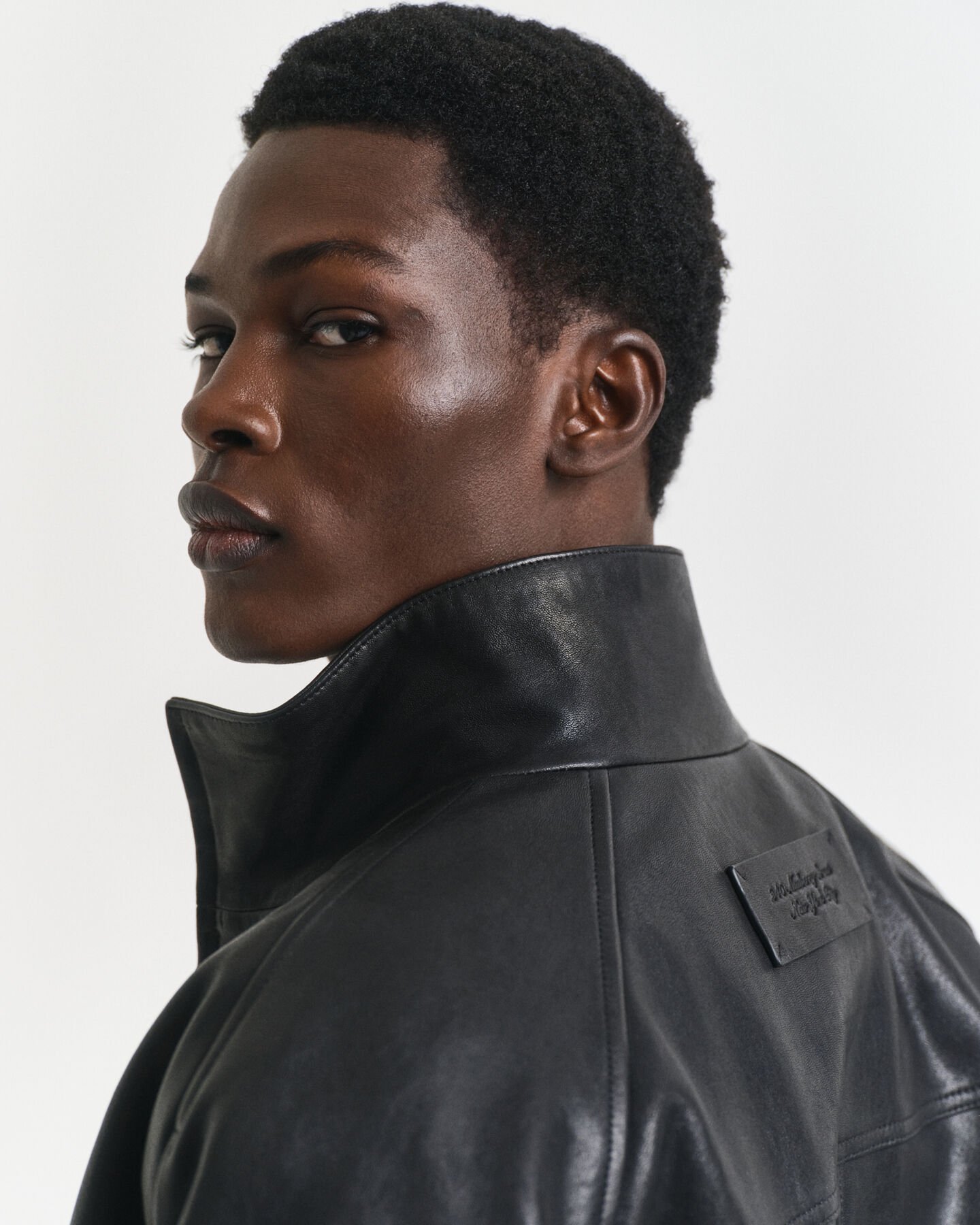 Leather Harrington Jacket
