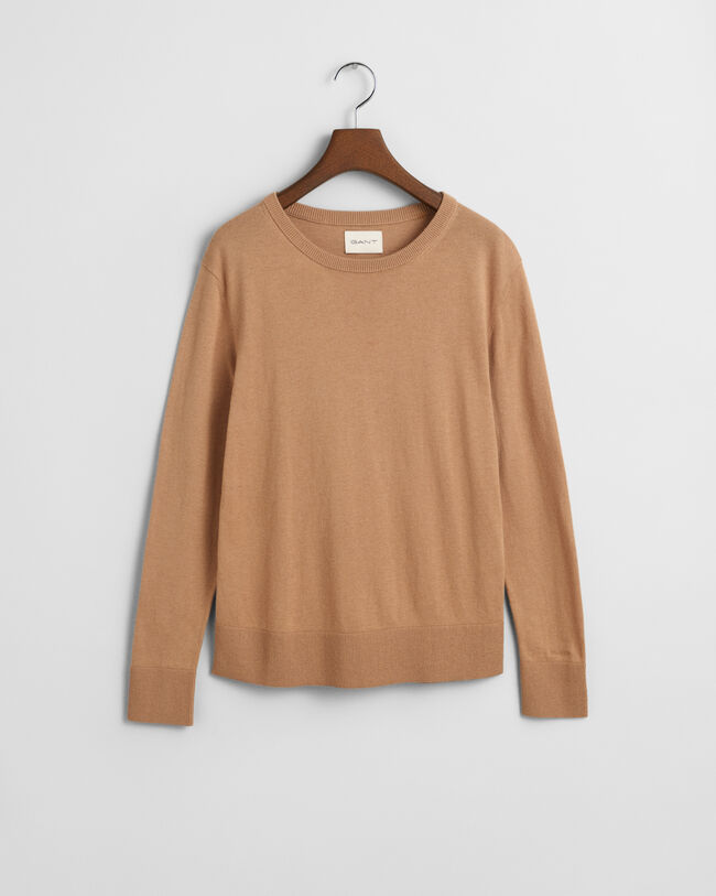 Fine Knit Crew Neck Sweater