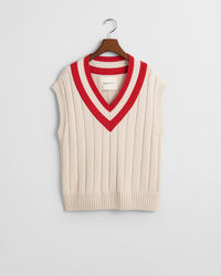 Contrast V-Neck Vest