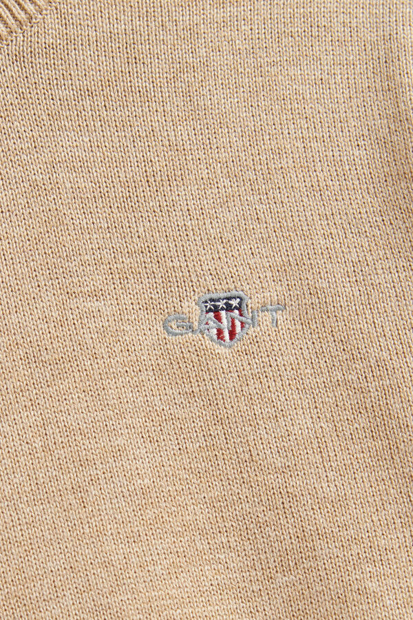 Teen Boys Shield Sweater — OAT BEIGE MARL