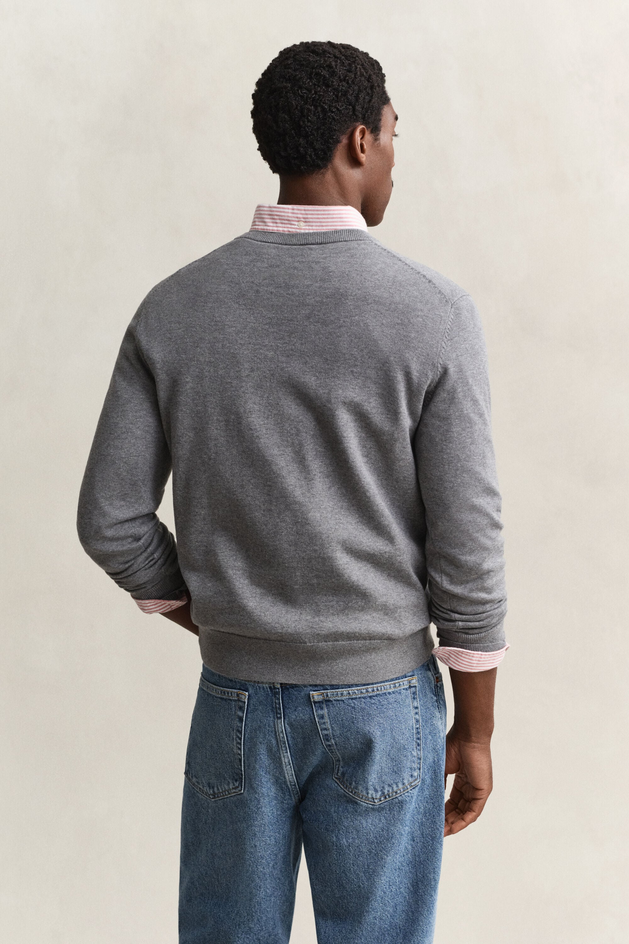 Cotton V-Neck Sweater