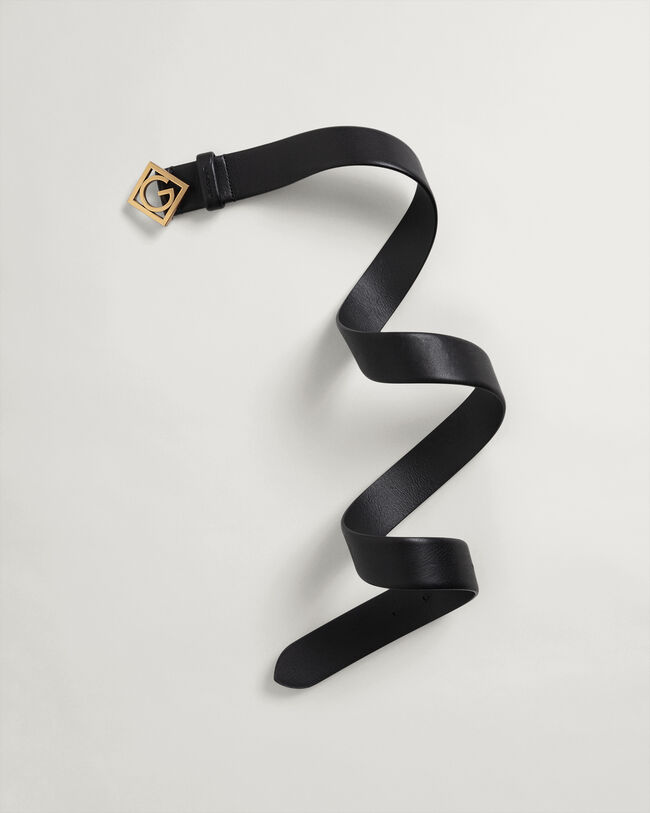 Iconic G Buckle Leather Belt