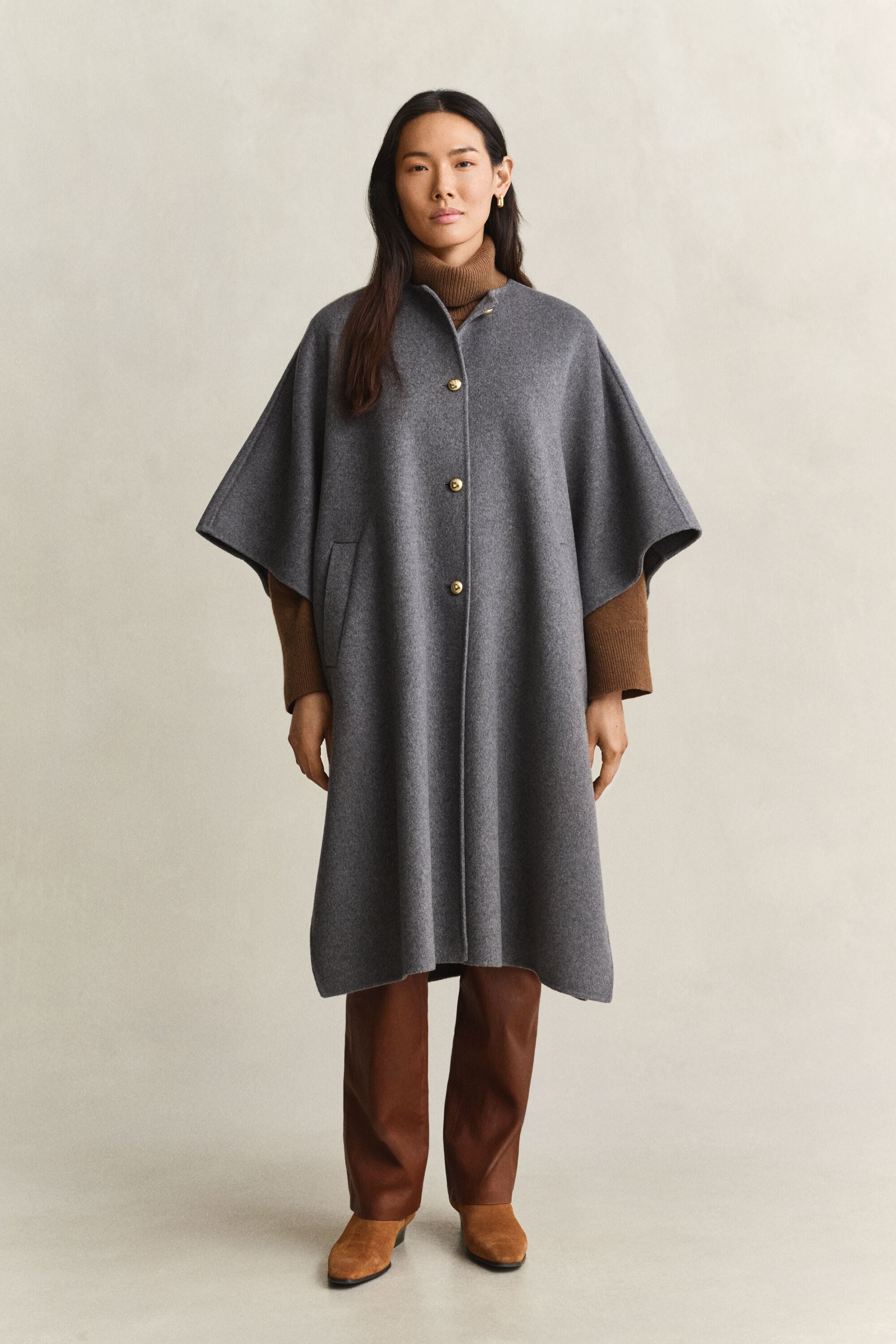 Handstitched Cape Coat