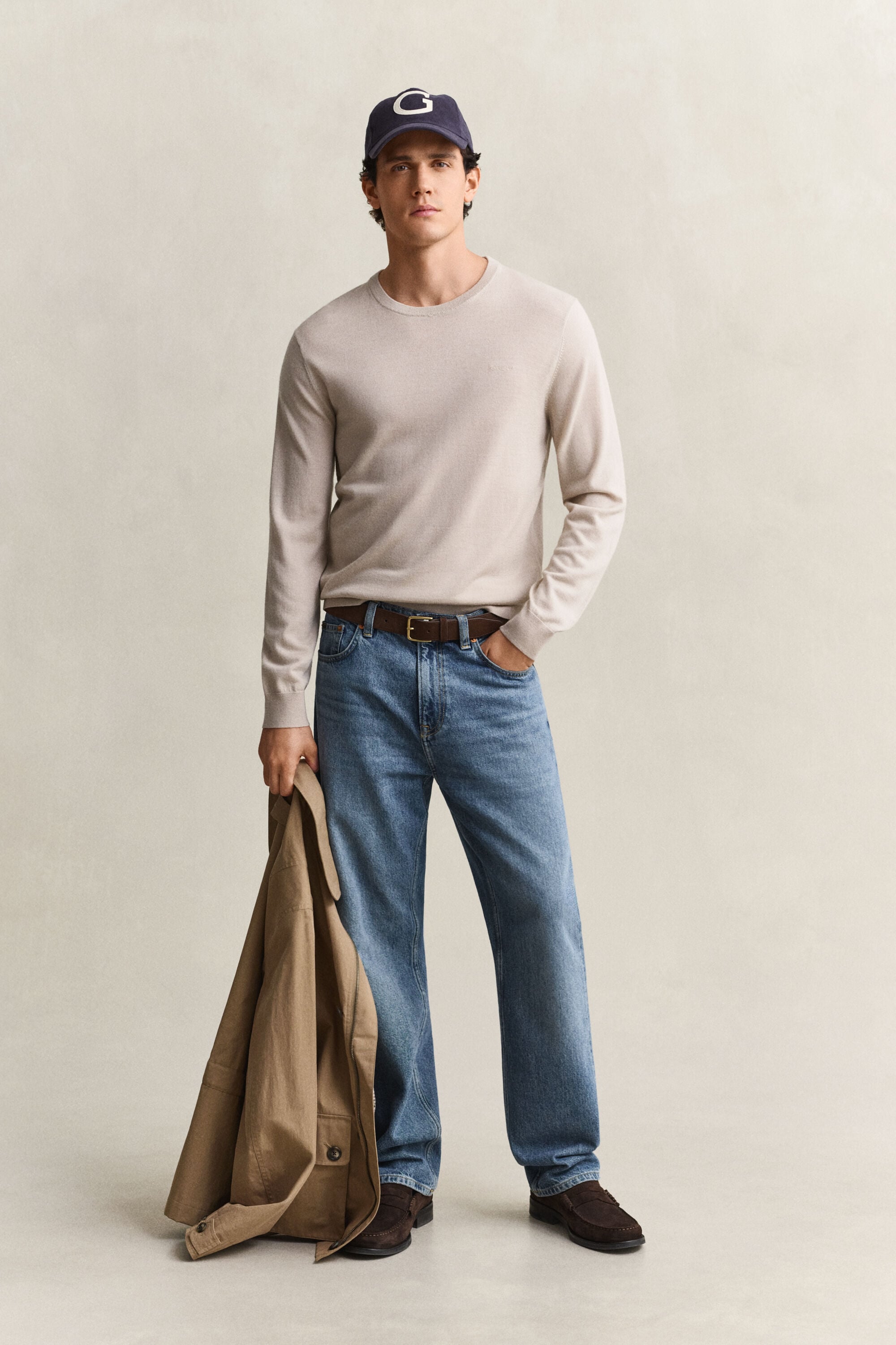 Merino Wool Crew Neck Sweater