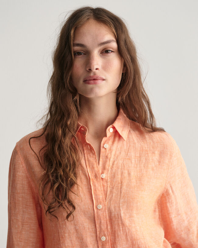 Regular Fit Linen Chambray Shirt