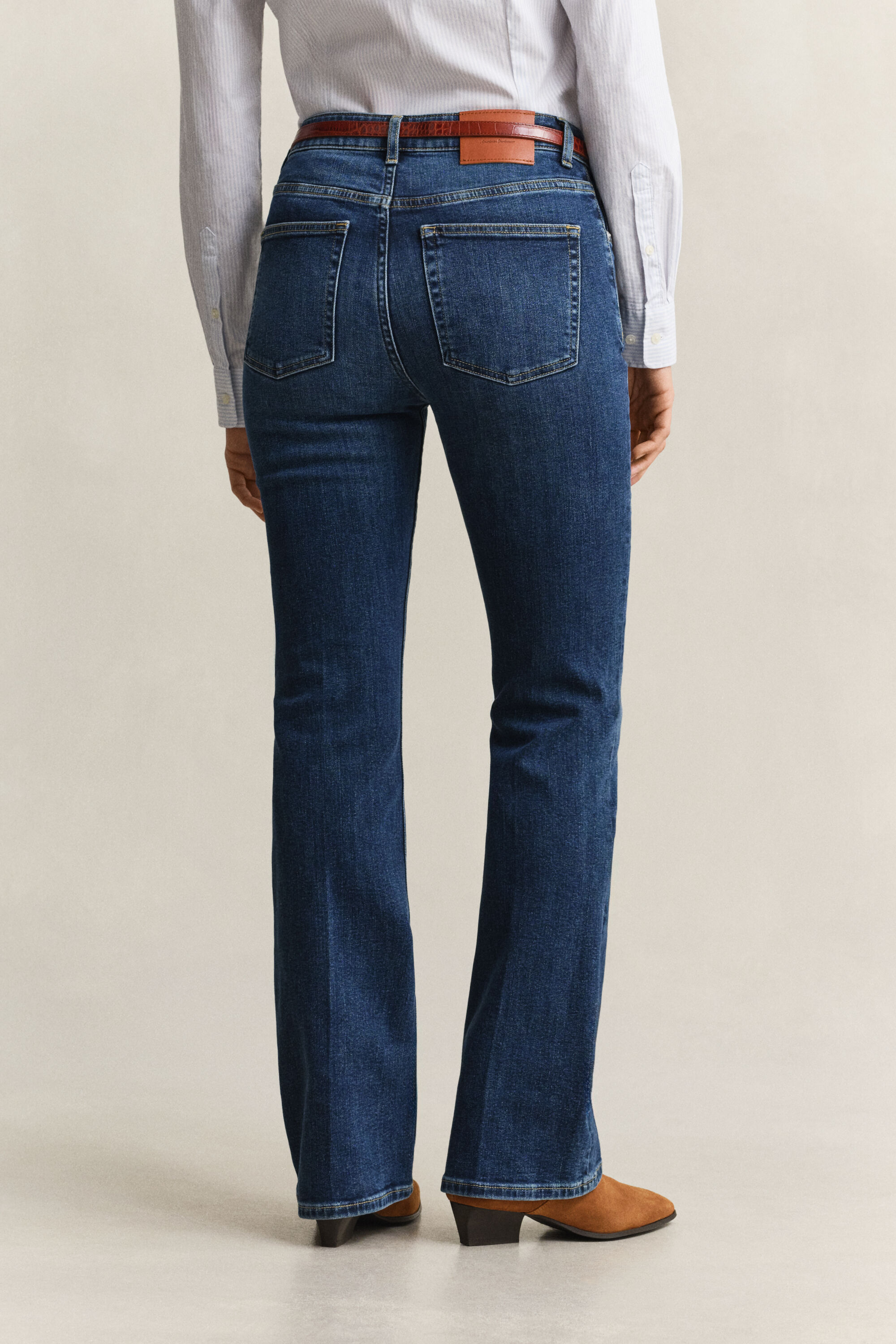 Slim Flared Stretch Jeans
