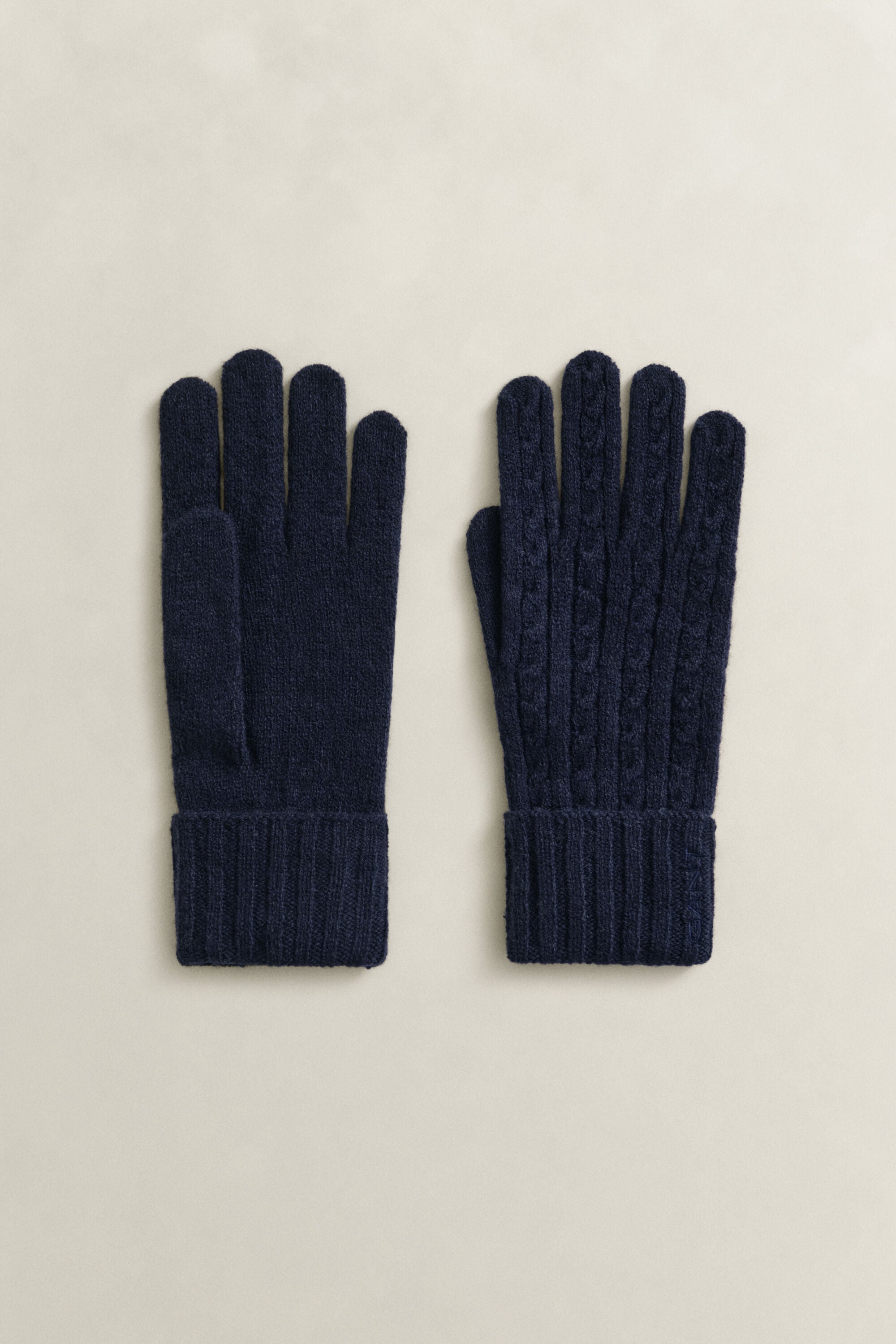 Wool Cable Knit Gloves