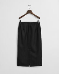 Wool Blend Midi Pencil Skirt