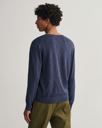 Cotton Linen Crew Neck Sweater