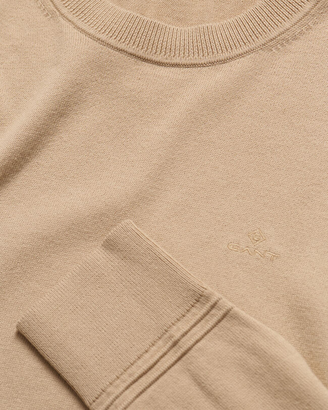 Light Cotton Crew Neck Sweater
