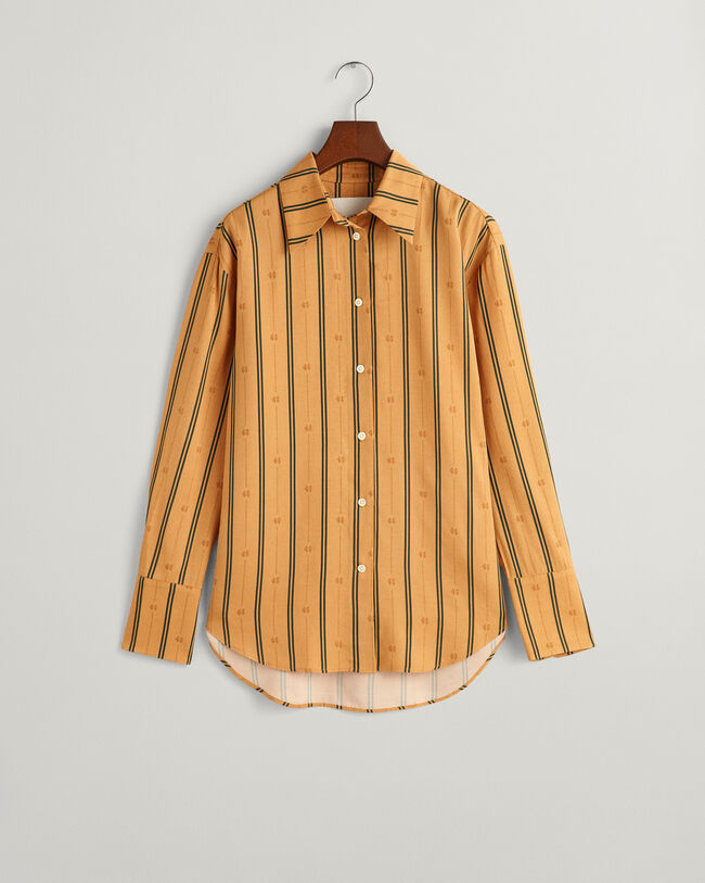 Relaxed Fit Monogram Striped Shirt
