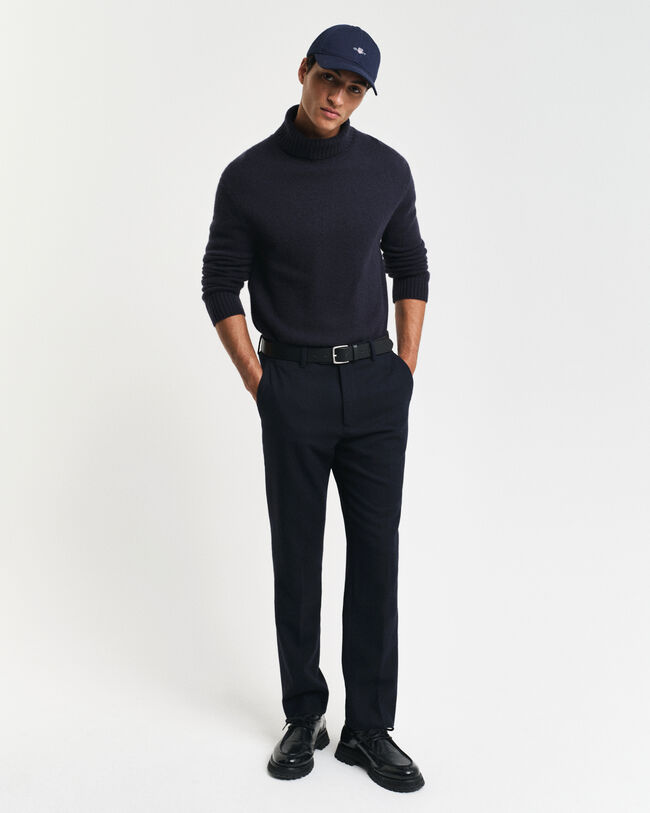 Slim Fit Herringbone Suit Pants