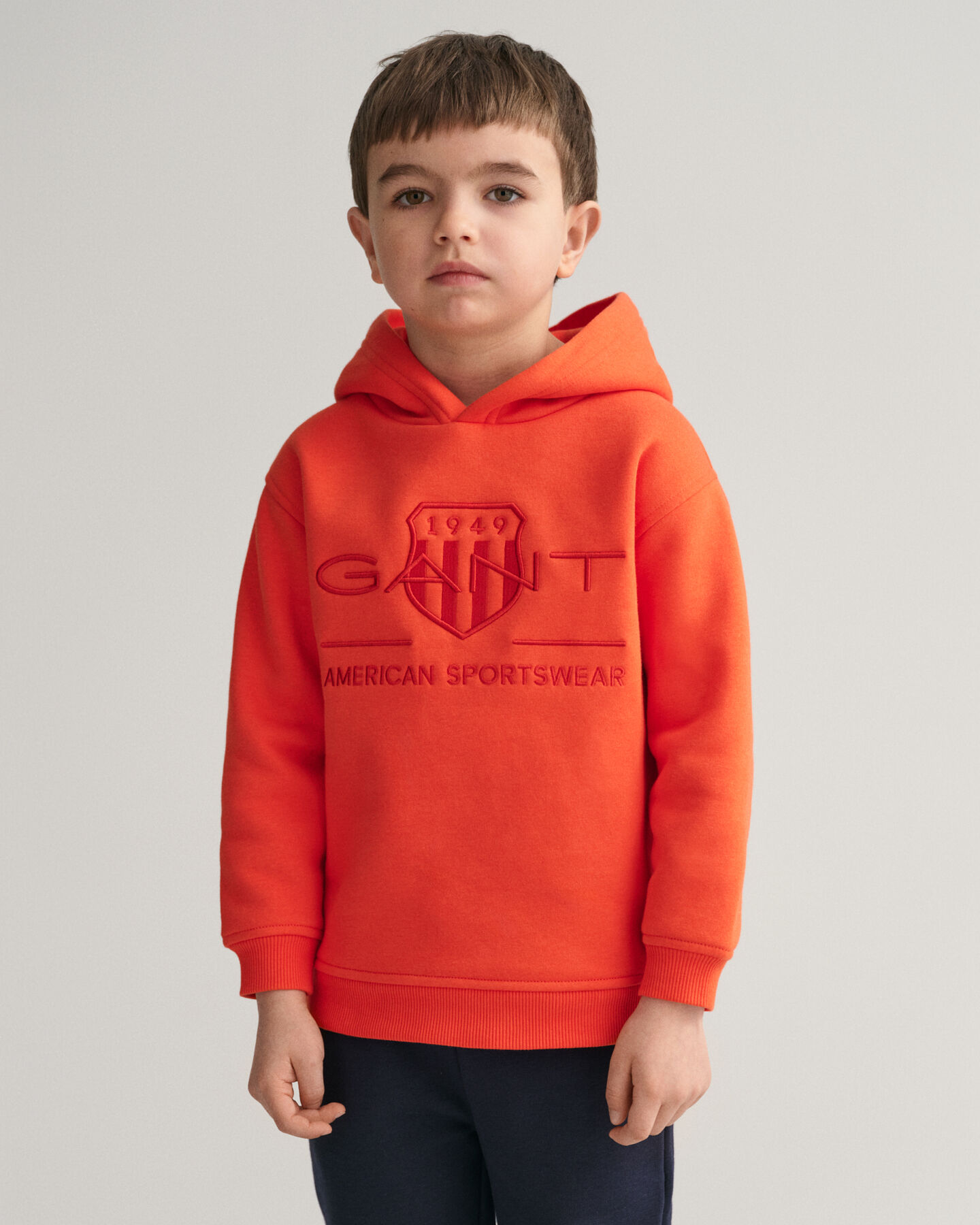 Kids Contrast Shield Hoodie