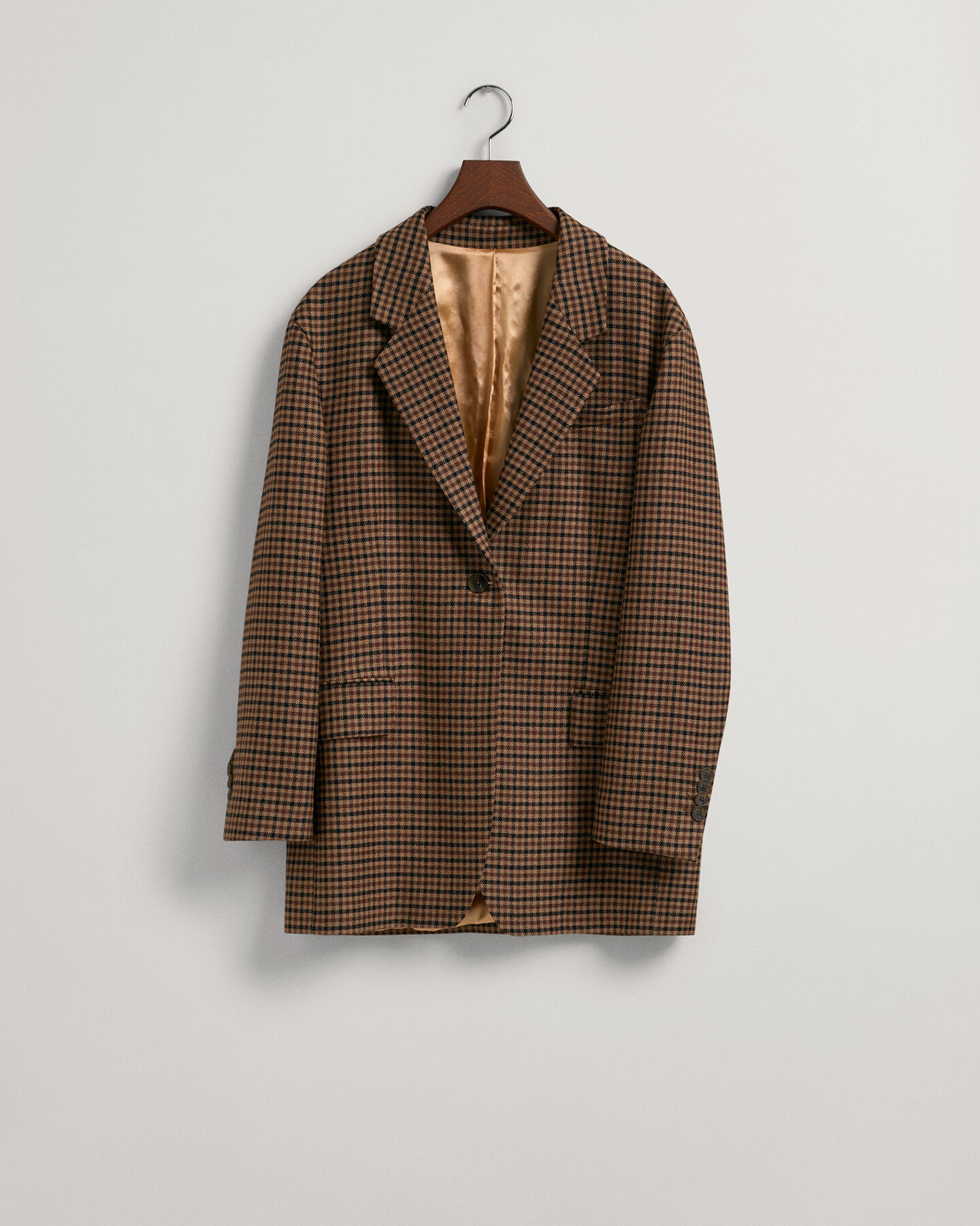 Oversized Check Blazer