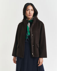 Short Wool Zip Jacket