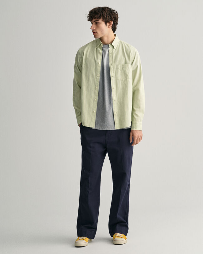 Regular Fit Striped Archive Oxford Shirt