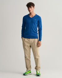 Classic Cotton V-Neck Sweater