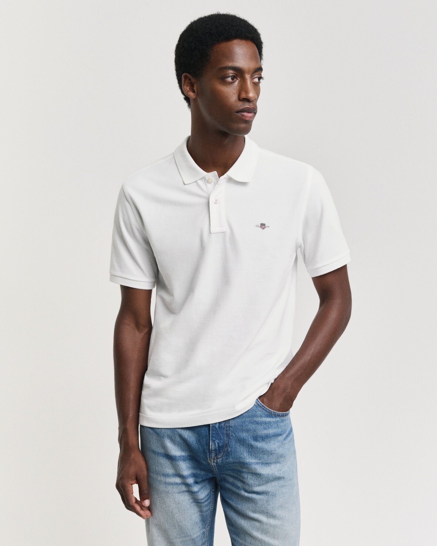 Seasonal Essential Embroidered Archive Shield Polo Shirt