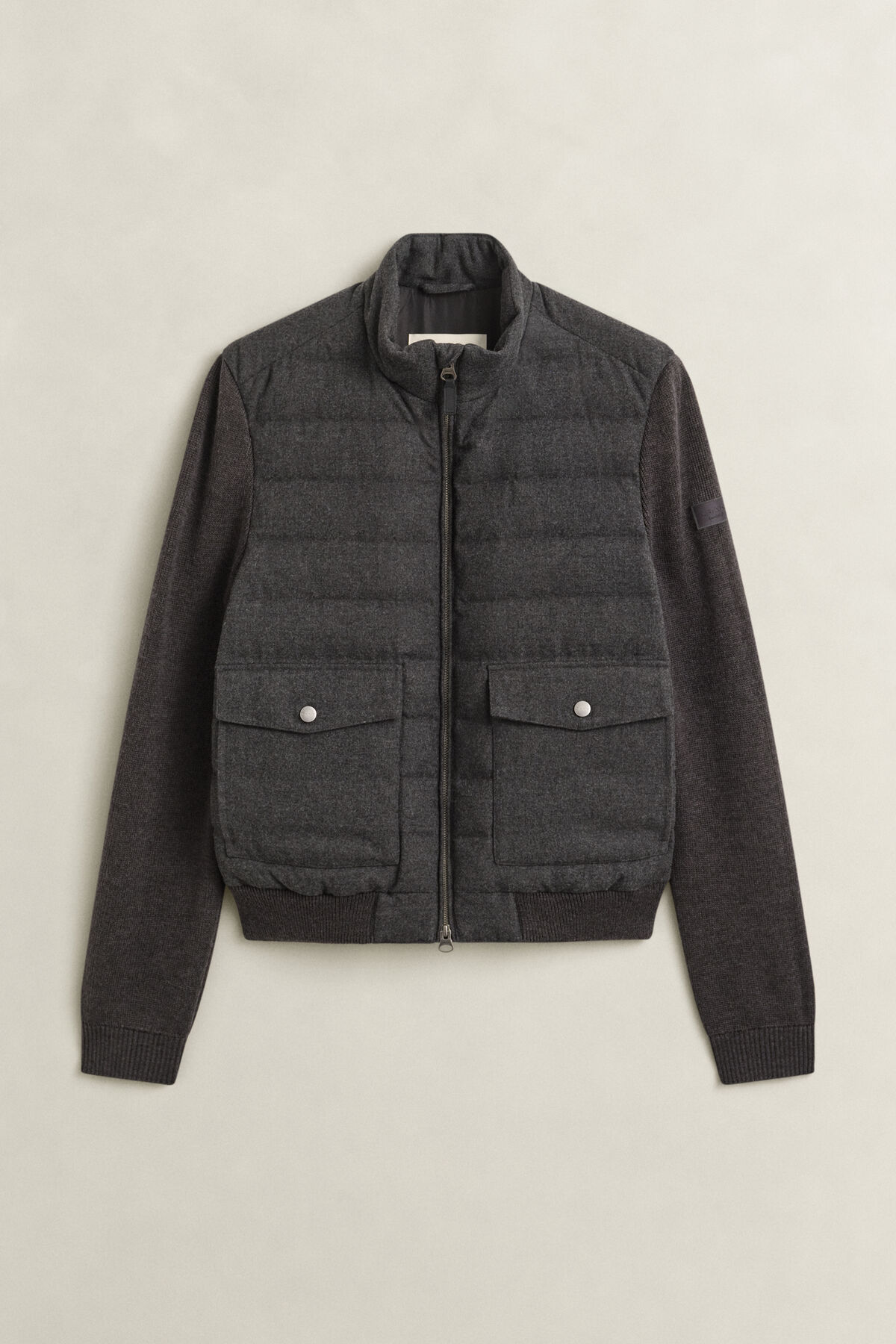 Hybrid Insulated Flannel Jacket — BLACK GREY