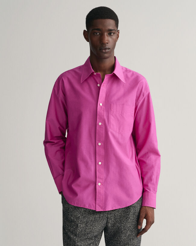 Relaxed Fit Cotton Silk Shirt