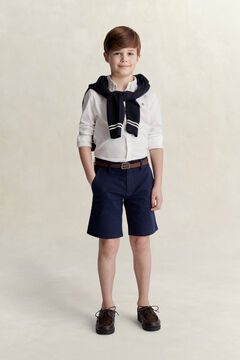 Teen Boys Shield Oxford Shirt — WHITE 6