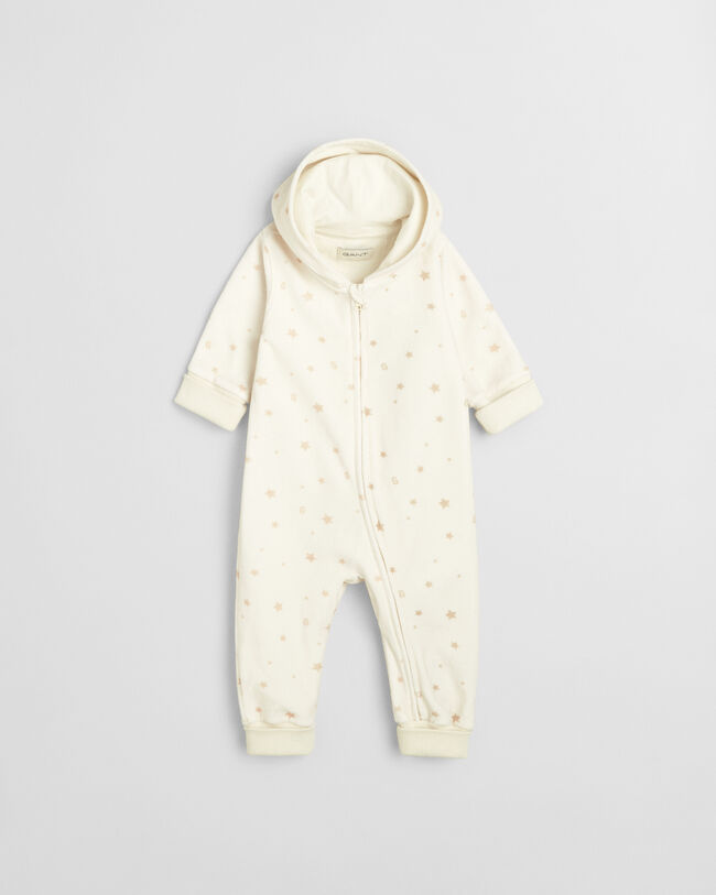 Baby Printed Velour One-Piece