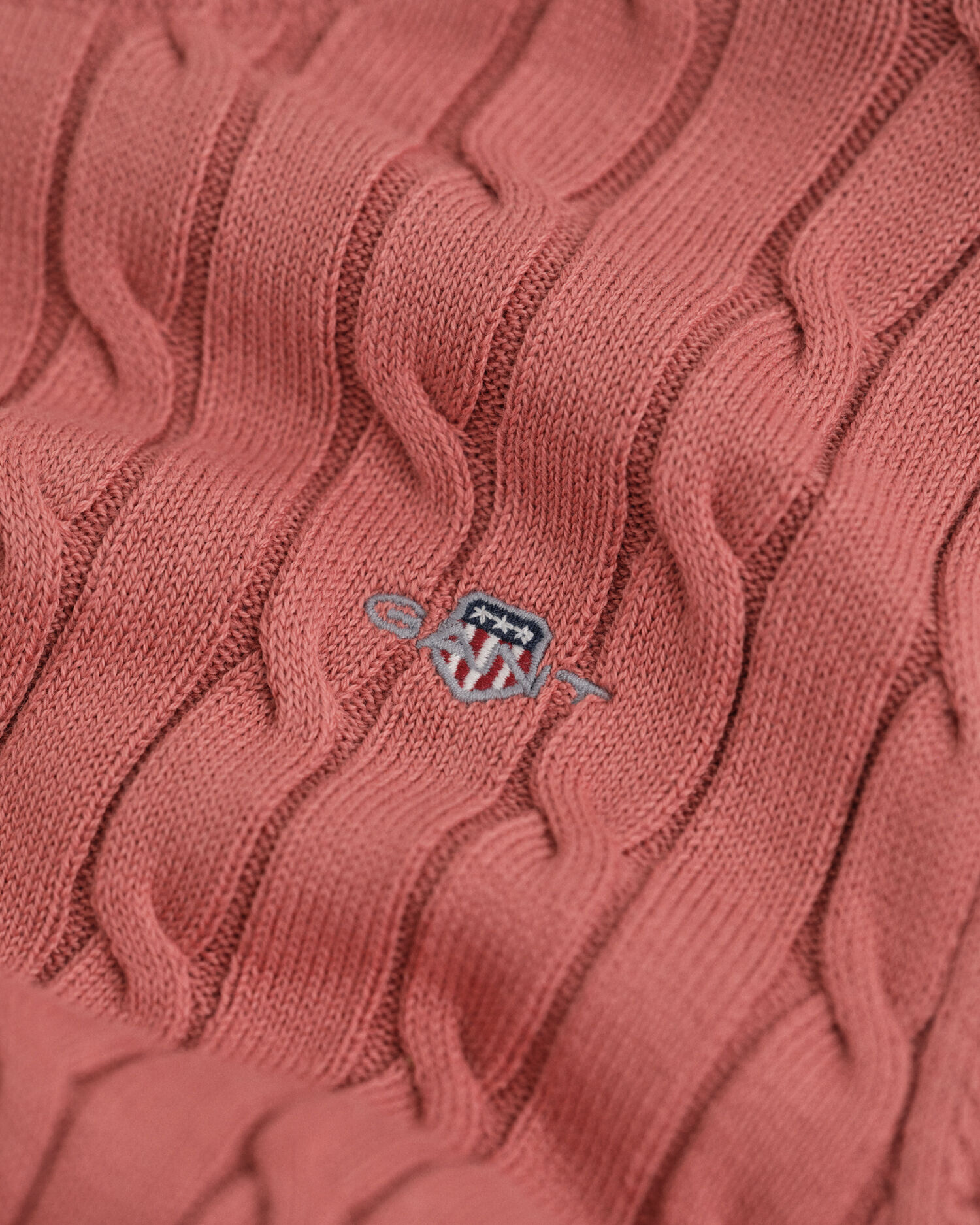 Teen Girls Stretch Cotton Cable Knit Crew Neck Sweater