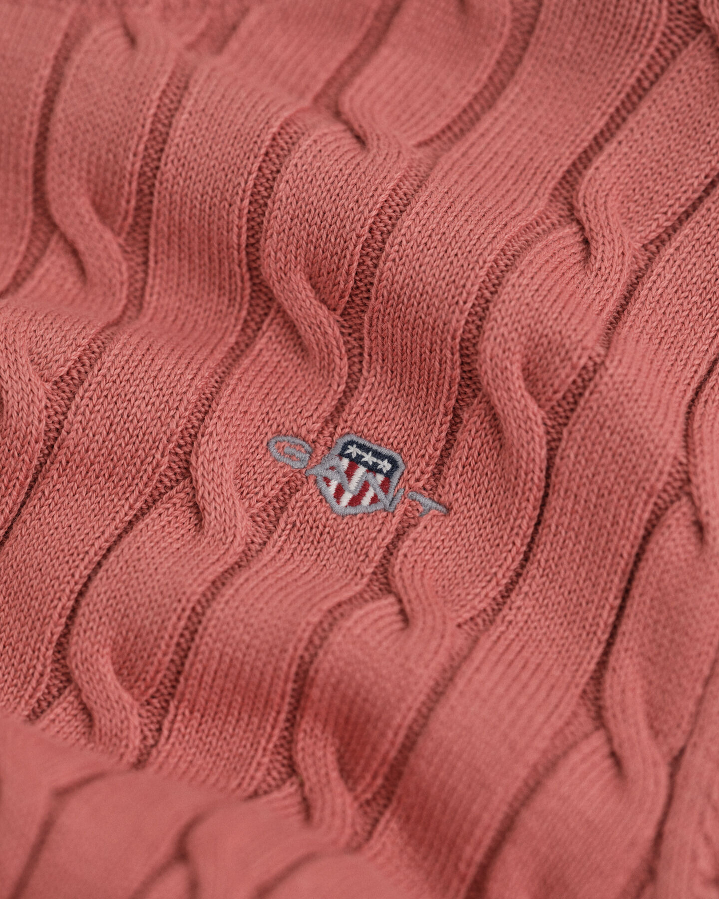 Teen Girls Stretch Cotton Cable Knit Crew Neck Sweater