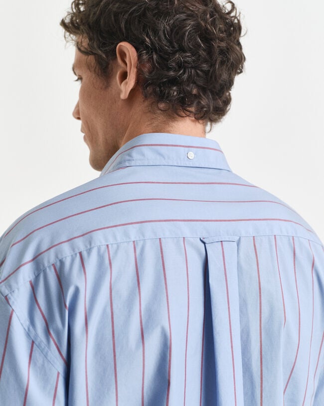Relaxed Fit Striped Heritage Poplin Shirt