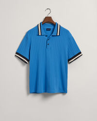 Drop-Needle Piqué Polo Shirt