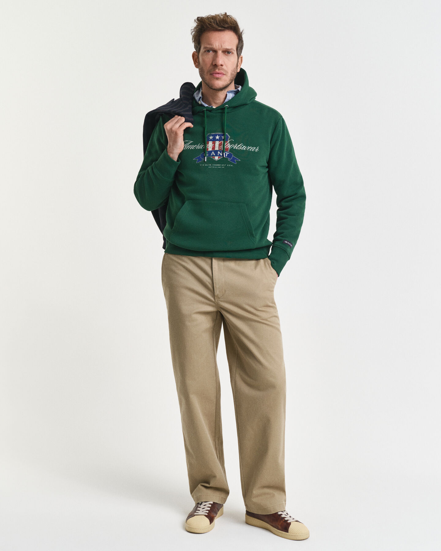 Relaxed Fit Cotton Twill Chinos