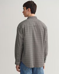 Oversized Houndstooth Cotton Shirt