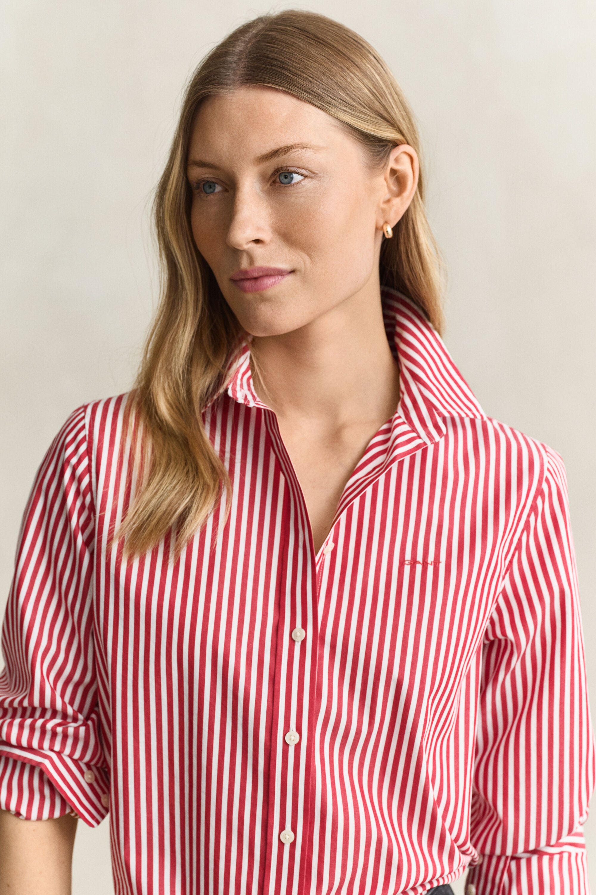 Classic Regular Striped Poplin Shirt