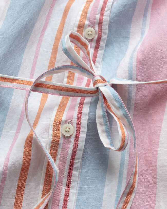 Multistripe Shirt Dress