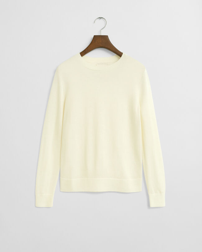 Extra Fine Merino Wool Crew Neck Sweater