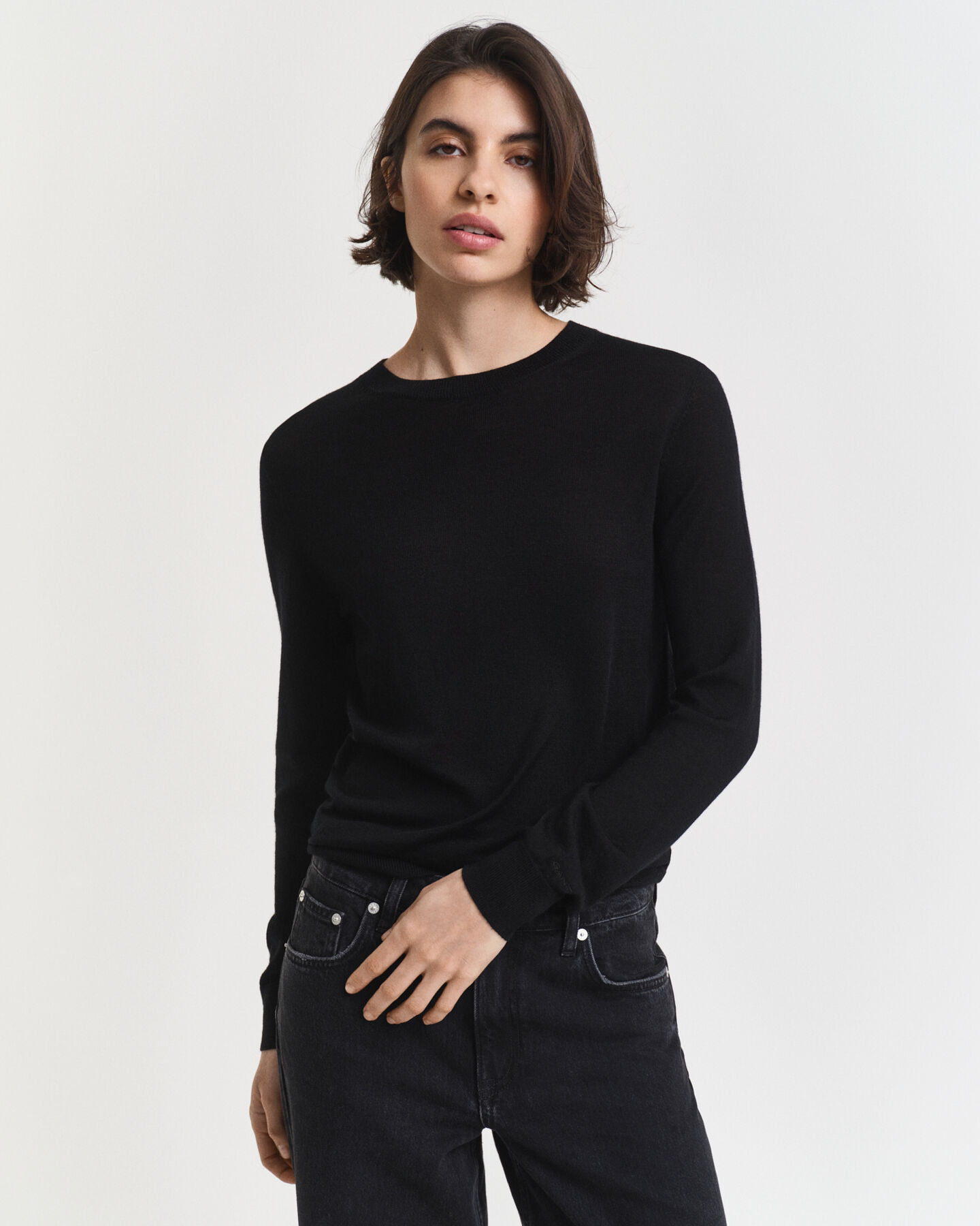 Extra Fine Merino Wool Crew Neck Sweater