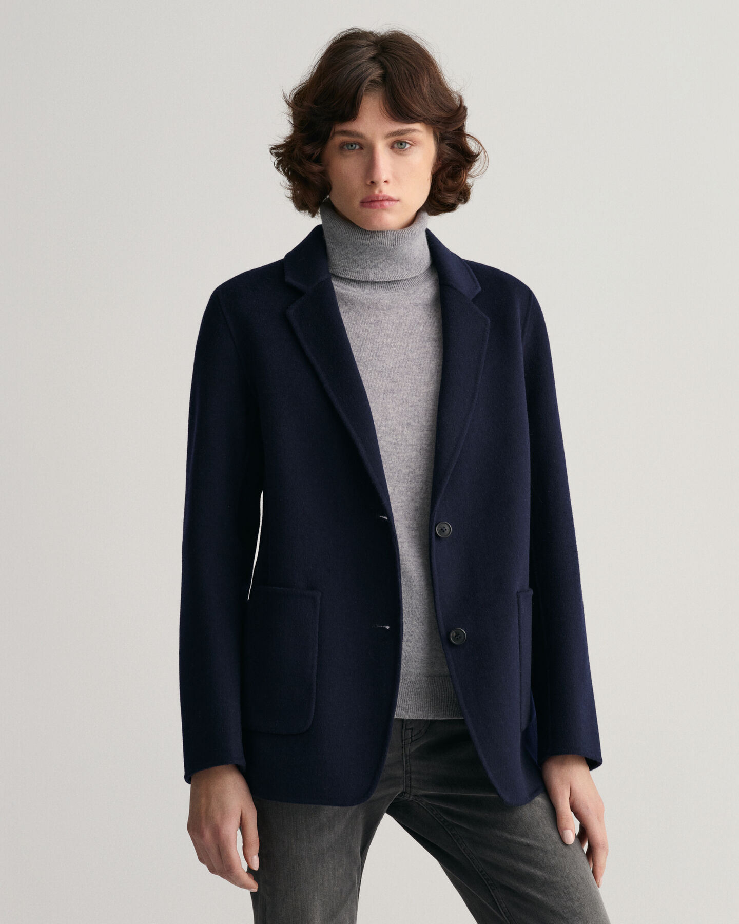 Handstitched Straight Blazer