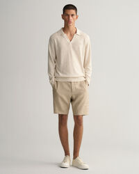 Cotton Linen Polo Sweater