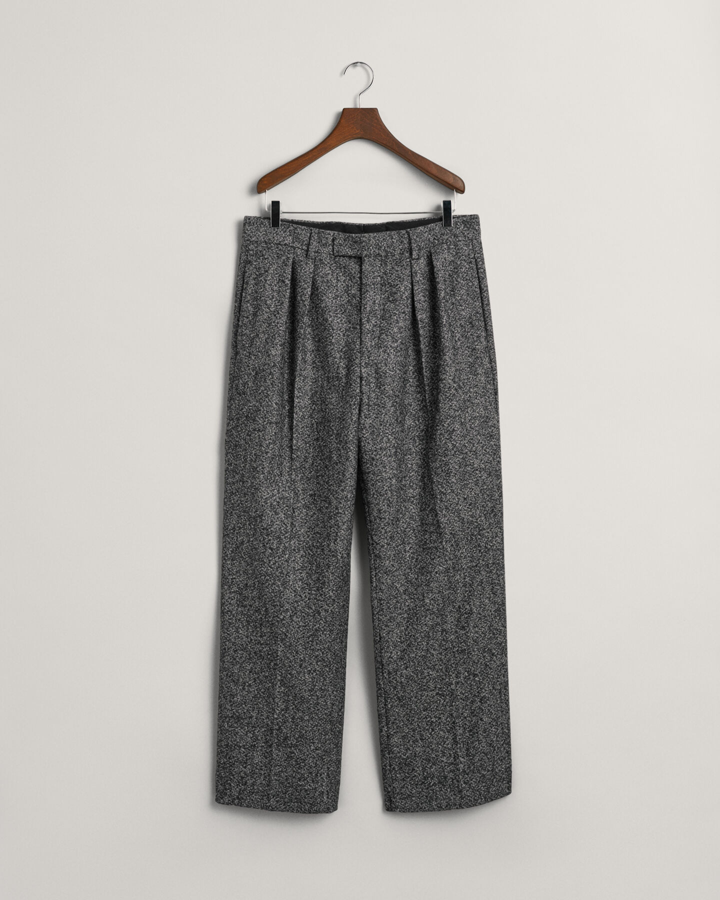Wide Leg Tweed Suit Pants