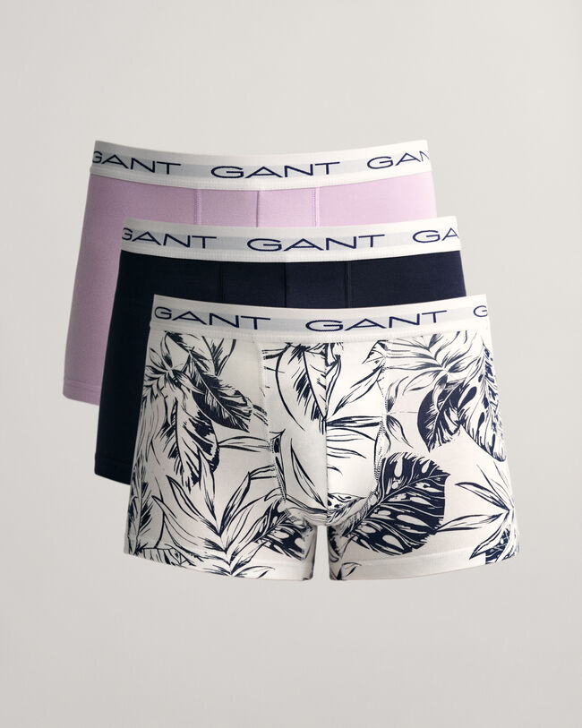 3-Pack Tropical Leaves Print Trunks