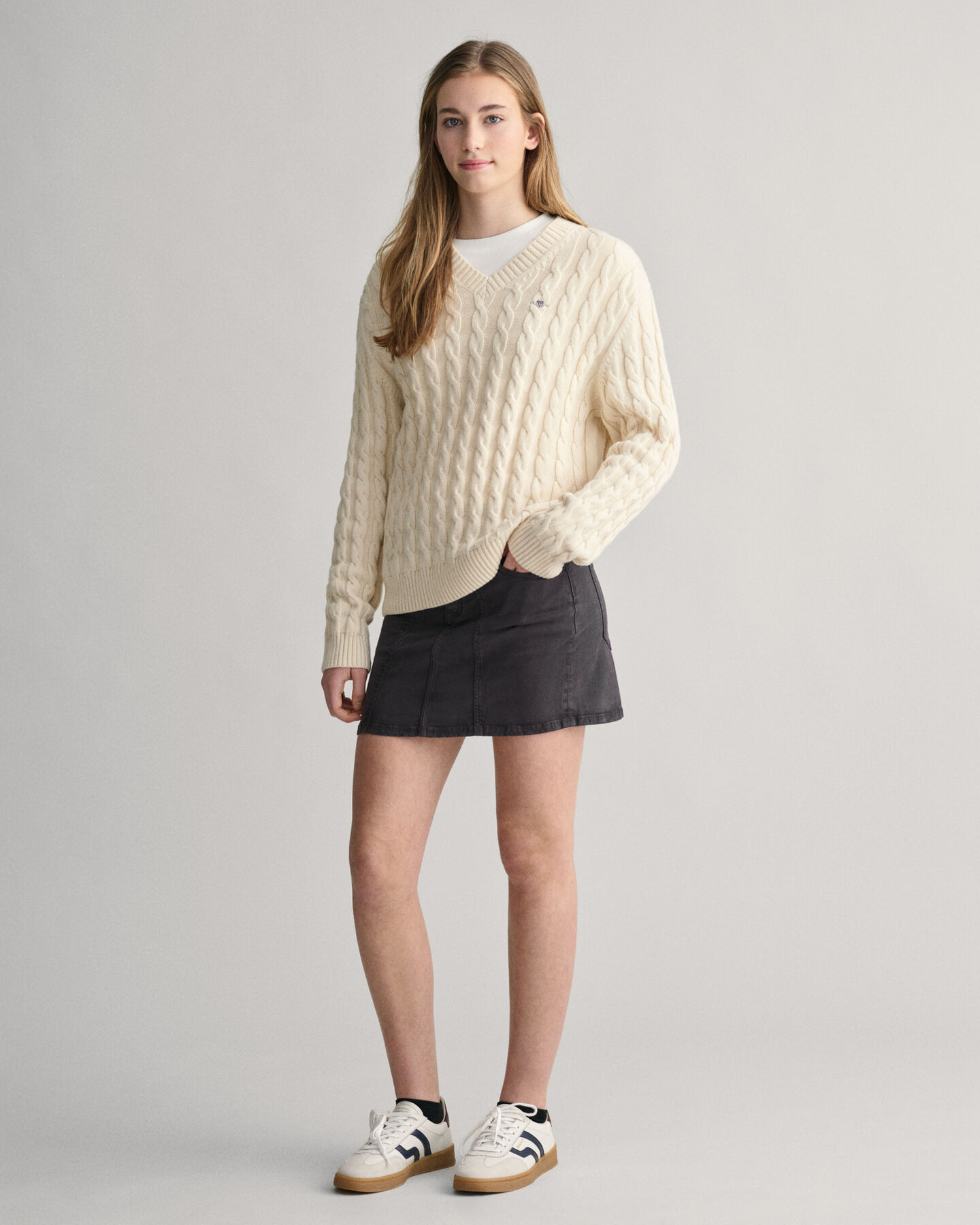 Teen Girls Low-Waisted Mini Skirt