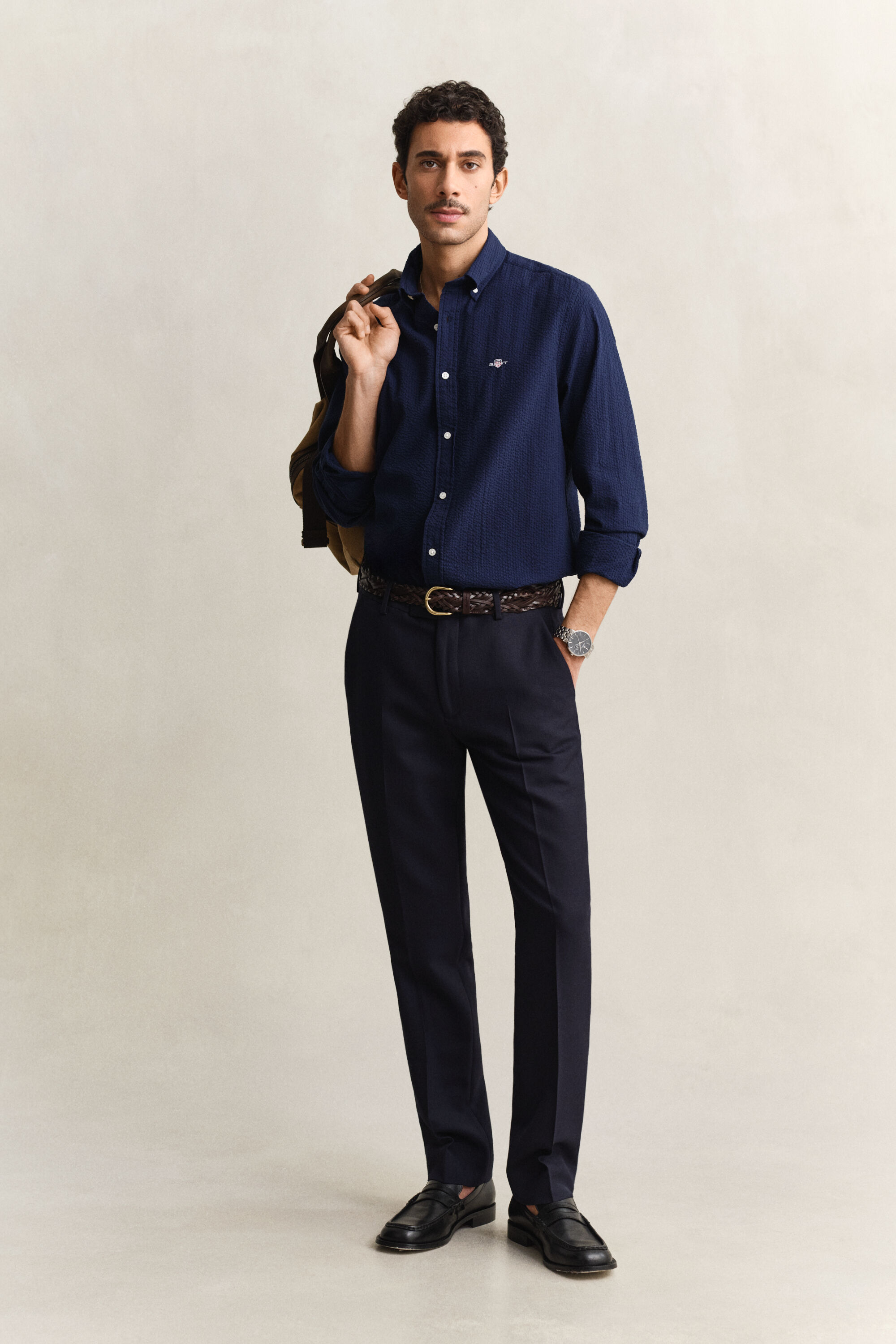 Regular Fit Seersucker Shirt