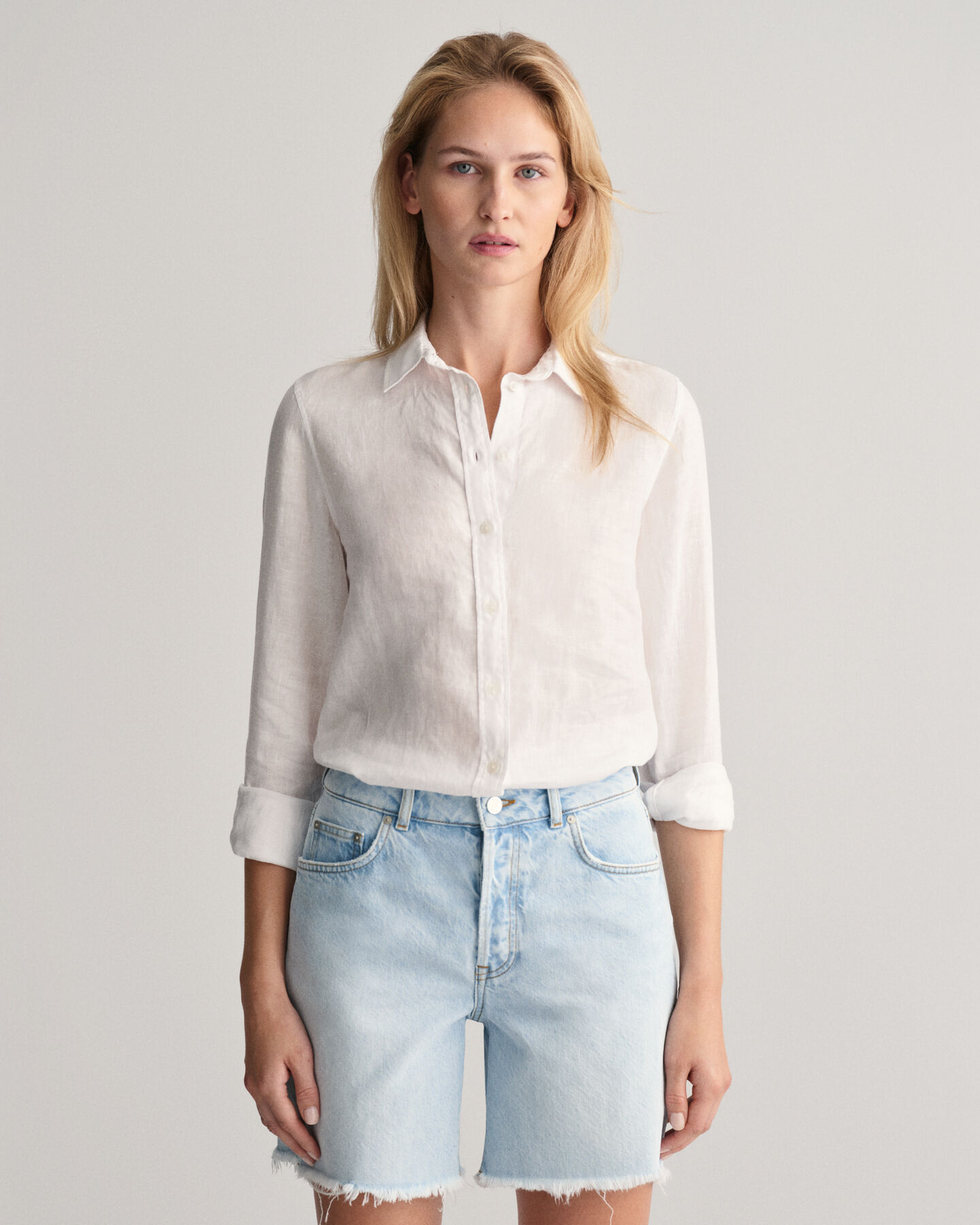 Regular Fit Linen Chambray Shirt