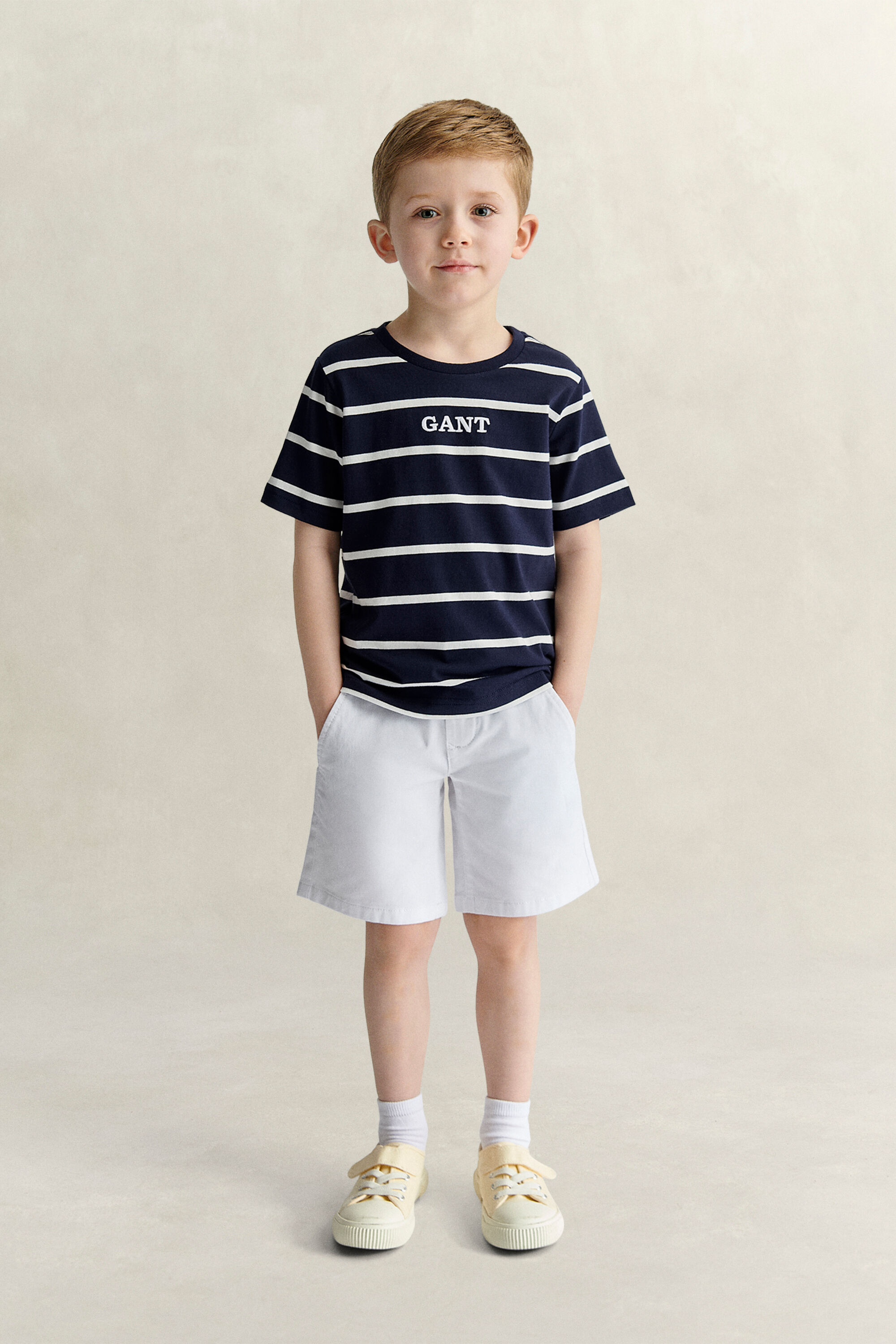 Boys Striped Graphic T-Shirt